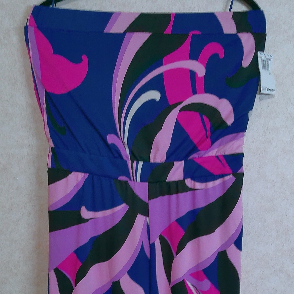 Nwt Trina Terk Jump Suit Abstract Pattern Blue Bl… - image 5